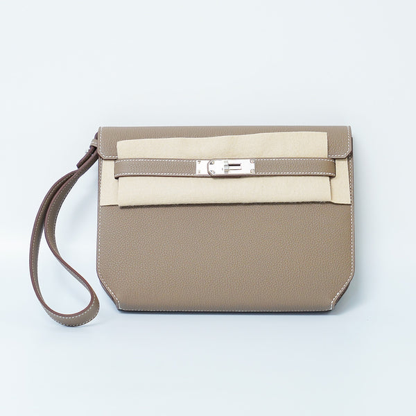 HERMES | KELLY DEPECHES 25 POUCHE Togo PHW