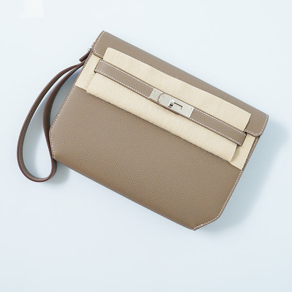 HERMES | KELLY DEPECHES 25 POUCHE Togo PHW