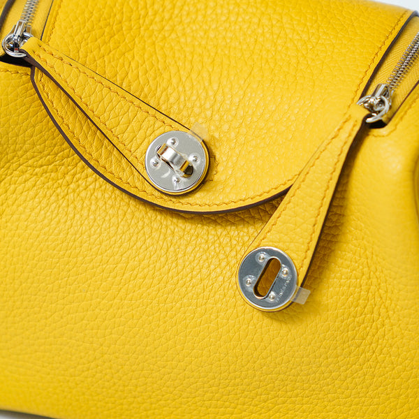 HERMES | MINI LINDY YELLOW PHW