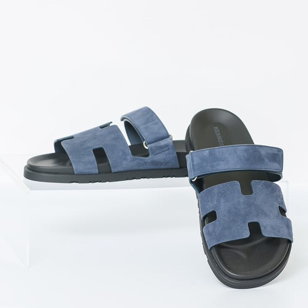 HERMES Chypre Sandals  | Dark Blue