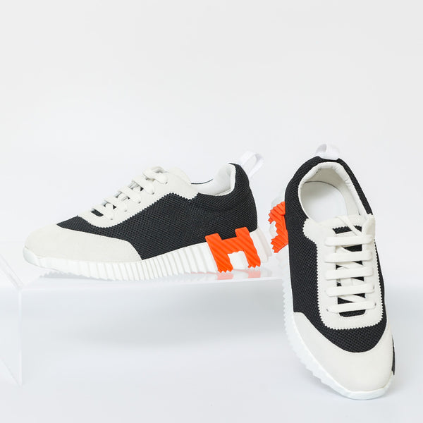 HERMES Bouncing Women's Sneaker | Black & White