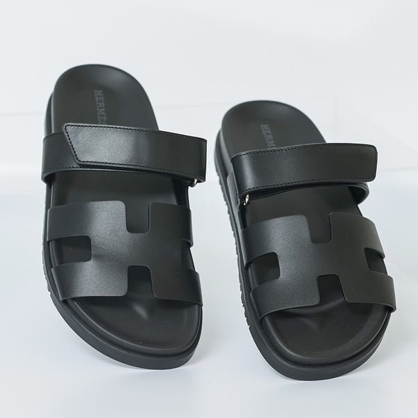 HERMES Chypre Sandals | Black