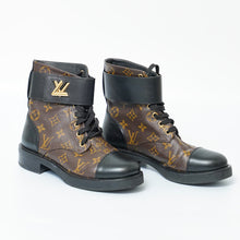 LOUIS VUITTON LV Wonderland Monogram Canvas Martin boots Brown