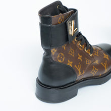 LOUIS VUITTON LV Wonderland Monogram Canvas Martin boots Brown