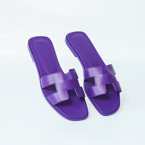 HERMES Oran Sandals | Violet Majorette