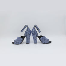 PRADA  Runway Blue Crystal Diamond Heel Pumps