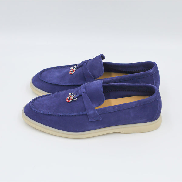 LORO PIANA Summer Charms  Loafers |Purple