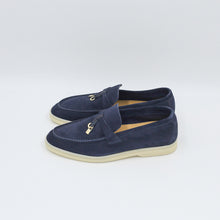 LORO PIANA Summer Charms  Loafers |Dark Blue