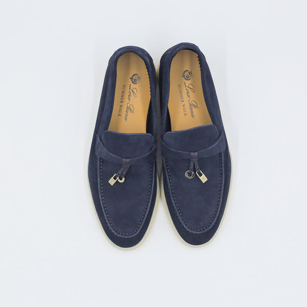 LORO PIANA Summer Charms  Loafers |Dark Blue