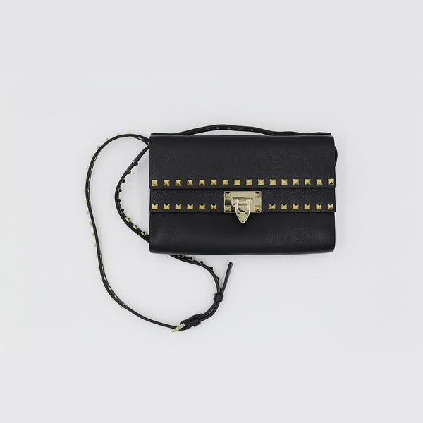 VALENTINO GARAVANI Rockstud Crossbody Bag |Black